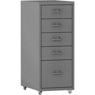 Helloshop26 - Storage Pedestal - Grey - Storage pedestal Helloshop26 - Storage Pedestal - Grey - Storage pedestal