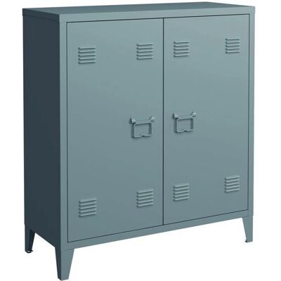 HelloShop26 - Office storage cabinet - Gris-Azul - Acero - cabinet HelloShop26 - Office storage cabinet - Gris-Azul - Acero - cabinet