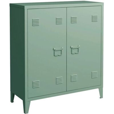 HelloShop26 - armadio in acciaio a 2 porte - 90 x 80 x 33 cm HelloShop26 - armadio in acciaio a 2 porte - 90 x 80 x 33 cm