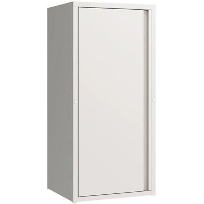HelloShop26 - Armario metálico acero 88 x 40 x 35 cm blanco HelloShop26 - Armario metálico acero 88 x 40 x 35 cm blanco
