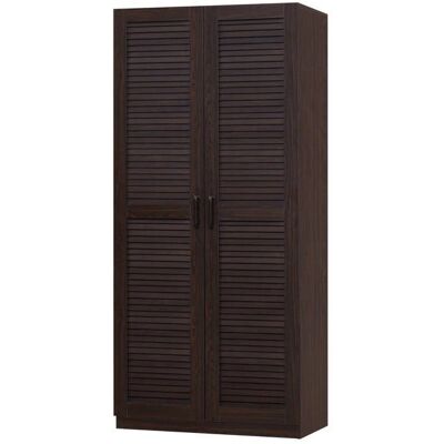 HelloShop26 - Armario dormitorio - MDF - Noce Scuro - Wardrobe HelloShop26 - Armario dormitorio - MDF - Noce Scuro - Wardrobe