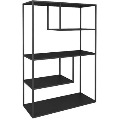 HelloShop26 - Design originale 4 livelli acciaio nero - Bookcase HelloShop26 - Design originale 4 livelli acciaio nero - Bookcase