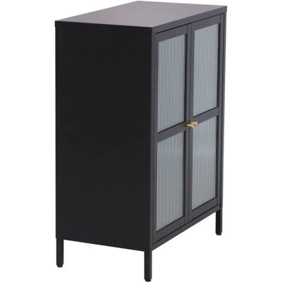 Helloshop26 Acero y Vidrio Comoda Ondulada - Sideboard Helloshop26 Acero y Vidrio Comoda Ondulada - Sideboard