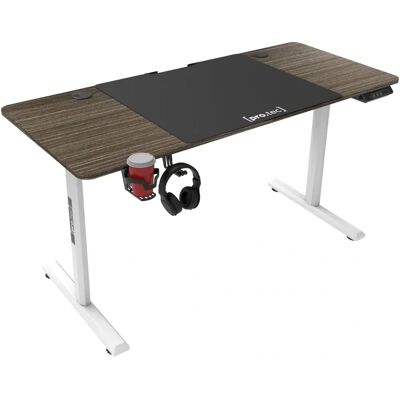HelloShop26 Escritorio eléctrico para oficina - altura ajustable Efecto madera oscura HelloShop26 Escritorio eléctrico para oficina - altura ajustable Efecto madera oscura