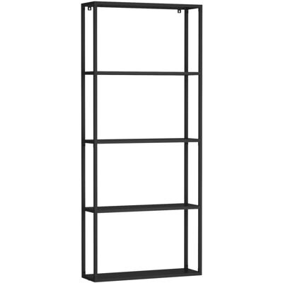 Helloshop26 - Élégant étagère murale en acier 140x60x18 cm noir - Étagère murale - Publicité Helloshop26 - Élégant étagère murale en acier 140x60x18 cm noir - Étagère murale - Publicité