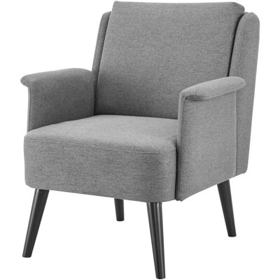 HelloShop26 - Sillón de salón 83 x 73 x 75 cm gris negro - Armchair HelloShop26 - Sillón de salón 83 x 73 x 75 cm gris negro - Armchair