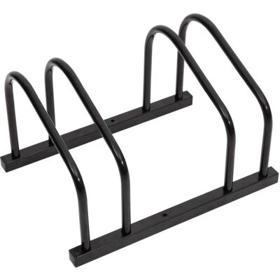 HelloShop26 - 2-Bike Steel Floor Rack - Negro - Portabicicletas HelloShop26 - 2-Bike Steel Floor Rack - Negro - Portabicicletas