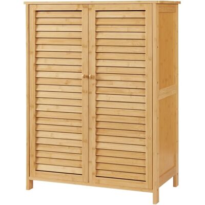 HELLOSHOP26 Gabinete de zapatero de bambú - 88x66x33cm Natural HELLOSHOP26 Gabinete de zapatero de bambú - 88x66x33cm Natural