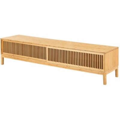 HelloShop26 Mueble de TV de bambú 180x40x38cm - Elegante y funcional HelloShop26 Mueble de TV de bambú 180x40x38cm - Elegante y funcional