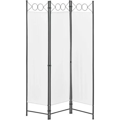 HELLOSHOP26 - Biombo 3 paneles 171x120 cm - Bianco HELLOSHOP26 - Biombo 3 paneles 171x120 cm - Bianco