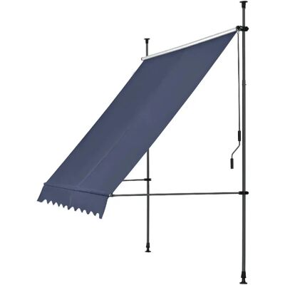 HelloShop26 - Tenda Telescopica - 250x120x200-300 cm - Blu - Tenda HelloShop26 - Tenda Telescopica - 250x120x200-300 cm - Blu - Tenda