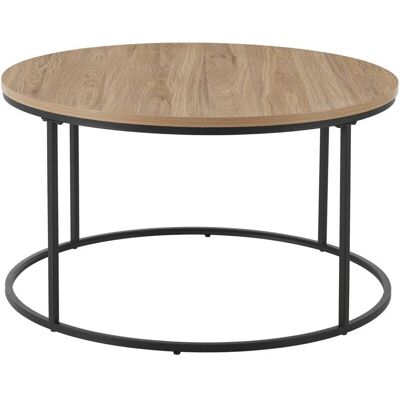 HELLOSHOP26 Modello 03_0008451 - Tavolino rotondo, nero, effetto legno HELLOSHOP26 Modello 03_0008451 - Tavolino rotondo, nero, effetto legno