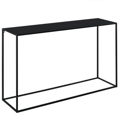 HELLOSHOP26 Modelo 03_0008564 - Mesa Consola de Metal, Negro Mate HELLOSHOP26 Modelo 03_0008564 - Mesa Consola de Metal, Negro Mate