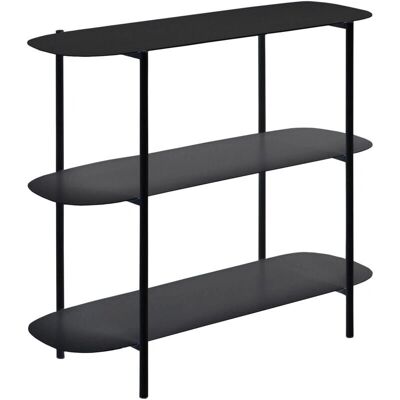 HELLOSHOP26 - Consola acero 70x90x32 cm - negro mate - Mesa consola HELLOSHOP26 - Consola acero 70x90x32 cm - negro mate - Mesa consola