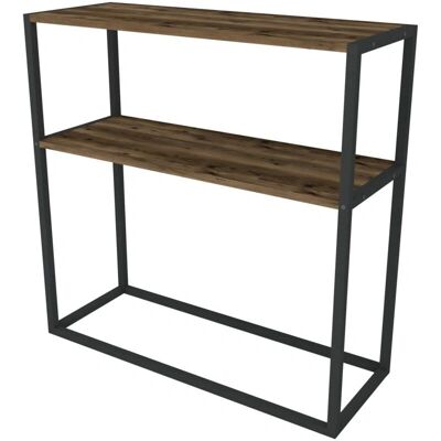 HELLOSHOP26 Mesa consola efecto roble desgastado - Almacenamiento 90x90x33.5cm HELLOSHOP26 Mesa consola efecto roble desgastado - Almacenamiento 90x90x33.5cm