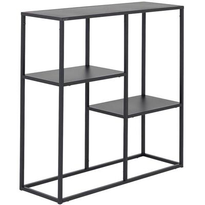 HELLOSHOP26 - Consola 3 estantes 80x80x26 cm negro mate - Console table HELLOSHOP26 - Consola 3 estantes 80x80x26 cm negro mate - Console table