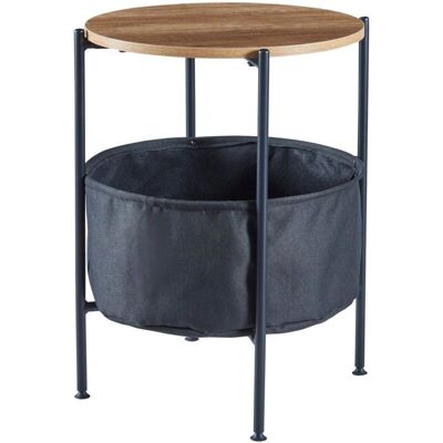 HelloShop26 - Mesa auxiliar 59x47 cm - Tapa nogal - Auxiliary table HelloShop26 - Mesa auxiliar 59x47 cm - Tapa nogal - Auxiliary table