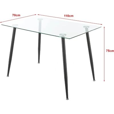 HELLOSHOP26 - MesaDeComedor - 8 mm tempered glass - Table HELLOSHOP26 - MesaDeComedor - 8 mm tempered glass - Table