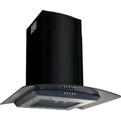 Helloshop26 - Campana pared - Acero inoxidable - Negro - Campana extractora Helloshop26 - Campana pared - Acero inoxidable - Negro - Campana extractora