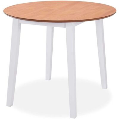 Mesa Redonda Blanca Plegable MOBIKASA - Mesa de comedor Mesa Redonda Blanca Plegable MOBIKASA - Mesa de comedor