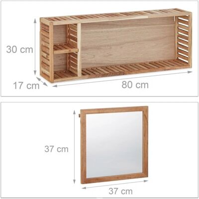 Helloshop26 - Cabinet - Walnut - 80x30 - Bath Cabinet Helloshop26 - Cabinet - Walnut - 80x30 - Bath Cabinet