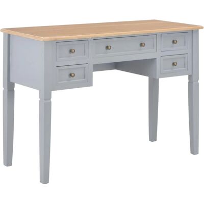 Helloshop26 Escritorio gris 109,5cm Madera Helloshop26 Escritorio gris 109,5cm Madera