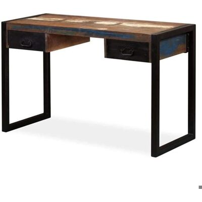 HELLOSHOP26 Modello 0502062 - Scrivania stile industriale in legno riciclato HELLOSHOP26 Modello 0502062 - Scrivania stile industriale in legno riciclato