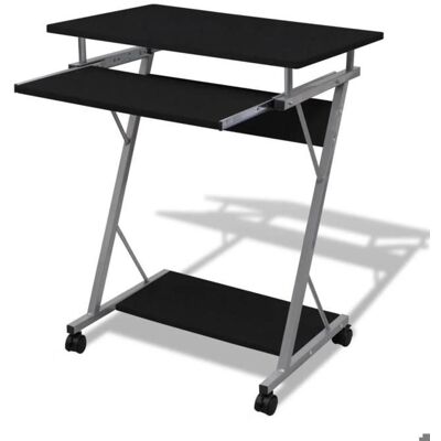 HelloShop26 Scrivania - Tavolo Ufficio Nero Compatto HelloShop26 Scrivania - Tavolo Ufficio Nero Compatto