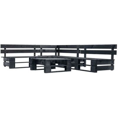 HELLOSHOP26 - Ensemble de Jardin en Palette en Bois - Extérieur Rustique 4 Pièces - Publicité HELLOSHOP26 - Ensemble de Jardin en Palette en Bois - Extérieur Rustique 4 Pièces - Publicité