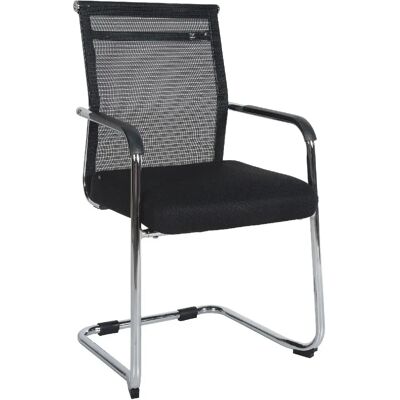 Chaise de Bureau en Maille Noire DÉCOSHOP26 - Ergonomique, Coussinet, Base Métallique - Publicité Chaise de Bureau en Maille Noire DÉCOSHOP26 - Ergonomique, Coussinet, Base Métallique - Publicité