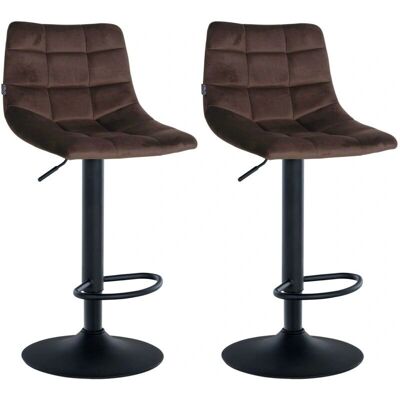 Décoshop26 Taburetes de terciopelo - Altura ajustable, 360° giro Décoshop26 Taburetes de terciopelo - Altura ajustable, 360° giro