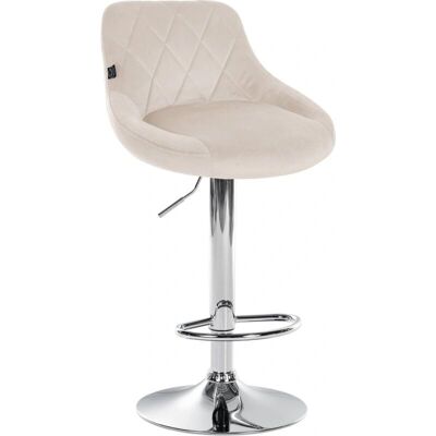 DÉCOSHOP26 Taburete de terciopelo - Giratorio, Ajustable, Elegante DÉCOSHOP26 Taburete de terciopelo - Giratorio, Ajustable, Elegante