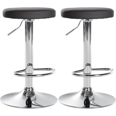 Décoshop26 - TDB10694 - Asiento PU negro - Bar stools Décoshop26 - TDB10694 - Asiento PU negro - Bar stools