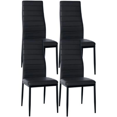 DÉCOSHOP26 - CDS10408 - Negro - Sillas de comedor DÉCOSHOP26 - CDS10408 - Negro - Sillas de comedor