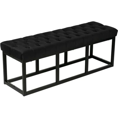 DECOSHOP26 - BAN10109 - Negro - 120x37x42 cm - Banqueta de extremo de cama DECOSHOP26 - BAN10109 - Negro - 120x37x42 cm - Banqueta de extremo de cama