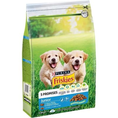 Friskies Junior Κοτόπουλο & Λαχανικά - Τροφή για σκύλους 1.5kg Friskies Junior Κοτόπουλο & Λαχανικά - Τροφή για σκύλους 1.5kg