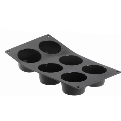 de Buyer Moul'Flex 6 Muffins - Molde de silicona para muffins de Buyer Moul'Flex 6 Muffins - Molde de silicona para muffins
