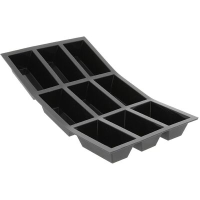 De Buyer Schwarzer Moulfex Silikonform - 9 Mini Torten De Buyer Schwarzer Moulfex Silikonform - 9 Mini Torten