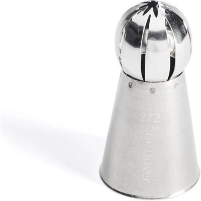 DE BUYER -Ronde Tulle Fijn Rillen - 2,99 x 3 x 6 cm - Taartdecoratietip DE BUYER -Ronde Tulle Fijn Rillen - 2,99 x 3 x 6 cm - Taartdecoratietip