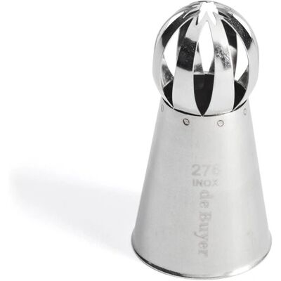 DE BUYER Poche à douille en acier inoxydable - Forme de boule russe - Grande - 3x3x6cm DE BUYER Poche à douille en acier inoxydable - Forme de boule russe - Grande - 3x3x6cm