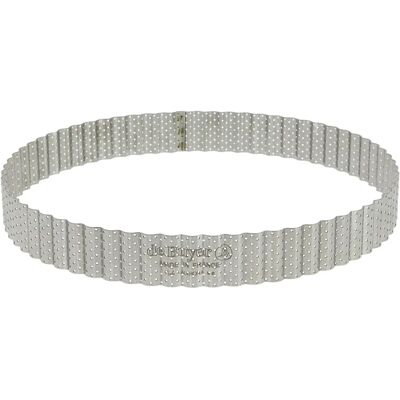 De Buyer Anillo de tarta acanalado de acero inoxidable 24cm De Buyer Anillo de tarta acanalado de acero inoxidable 24cm