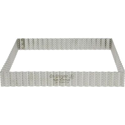 De Buyer Square Cannelé Perforated Tart Ring - 23x23cm De Buyer Square Cannelé Perforated Tart Ring - 23x23cm