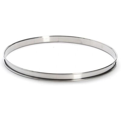 Moule à tarte rond en acier inoxydable - Ø 24 cm Moule à tarte rond en acier inoxydable - Ø 24 cm