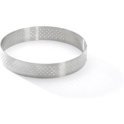 Moule à pâtisserie De Buyer 3099.04 - Cercle à tarte perforé - Qualité française - Publicité Moule à pâtisserie De Buyer 3099.04 - Cercle à tarte perforé - Qualité française - Publicité