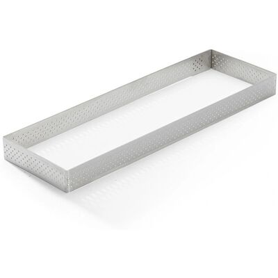 De Buyer Modèle 3099.32 Anneau à tarte rectangle perforé - Moule à pâtisserie De Buyer Modèle 3099.32 Anneau à tarte rectangle perforé - Moule à pâtisserie