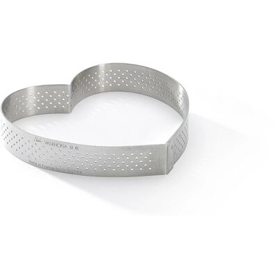 de Buyer 3099.51 Molde para hornear - Anillo de corazón para tarta, Acero inoxidable, 8-18cm, 2cm de altura - Molde para hornear de Buyer 3099.51 Molde para hornear - Anillo de corazón para tarta, Acero inoxidable, 8-18cm, 2cm de altura - Molde para hornear