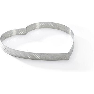 De Buyer Cercle à Tarte Cœur en Acier Inoxydable - 22cm De Buyer Cercle à Tarte Cœur en Acier Inoxydable - 22cm