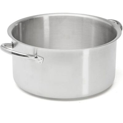 De Buyer 3505.28 Panela de aço inoxidável - 7L, 28cm redonda De Buyer 3505.28 Panela de aço inoxidável - 7L, 28cm redonda