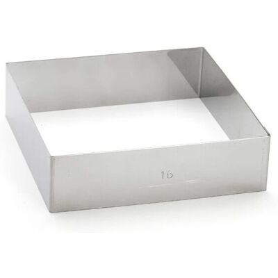 de Buyer Moule à gâteau carré 16x16cm - Forme à pâtisserie de Buyer Moule à gâteau carré 16x16cm - Forme à pâtisserie