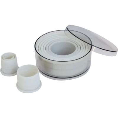 Ensemble de découpoirs ronds De Buyer - 9 pièces - 20-100mm Ensemble de découpoirs ronds De Buyer - 9 pièces - 20-100mm